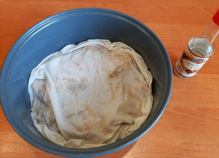 Take a cotton or linen towel