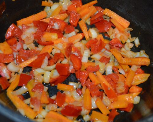 sauté the vegetables