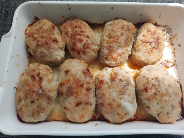 Place the patties in a baking dish