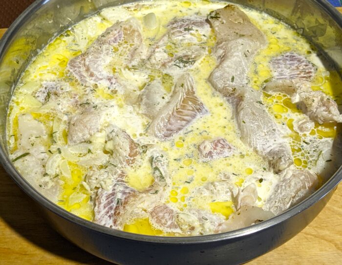 pour the cream into the saucepan