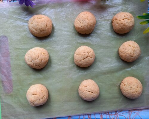 the semolina biscuits are ready
