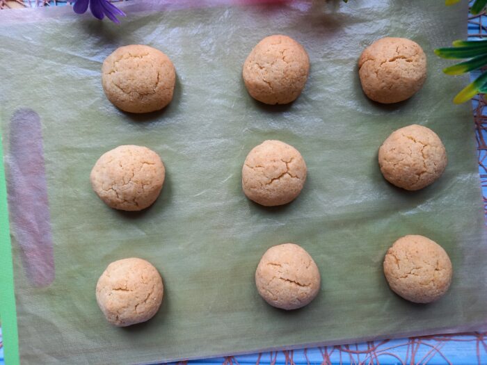 the semolina biscuits are ready