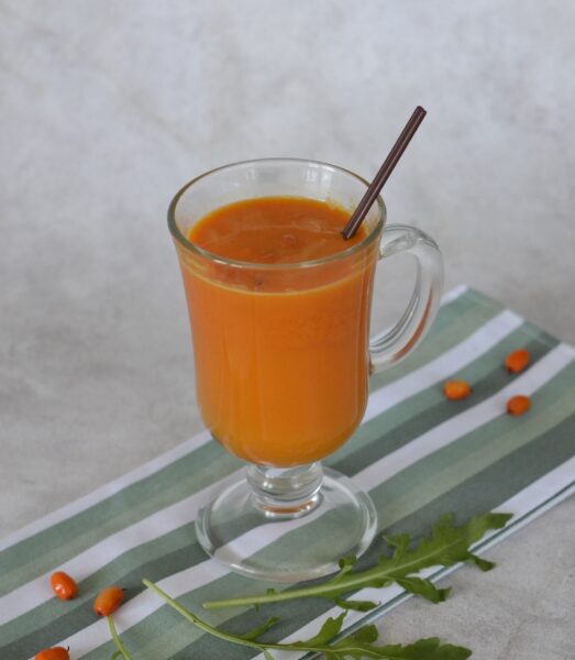delicious sea buckthorn juice