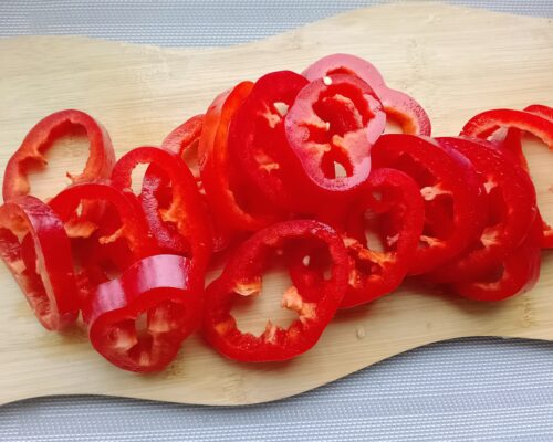 slice them into large rings