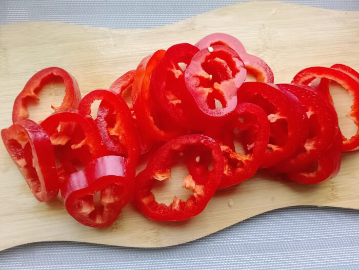 slice them into large rings