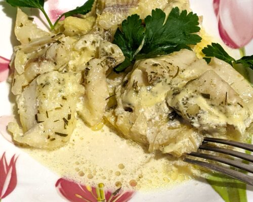 Sprinkle with aromatic herbs