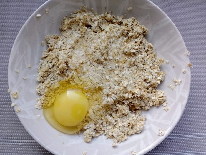 Add an egg to the mixture