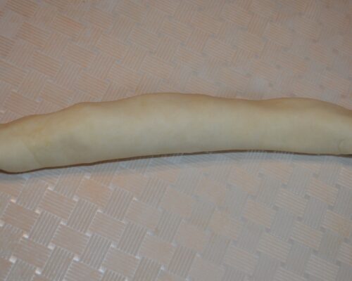 Roll out the dough with the filling