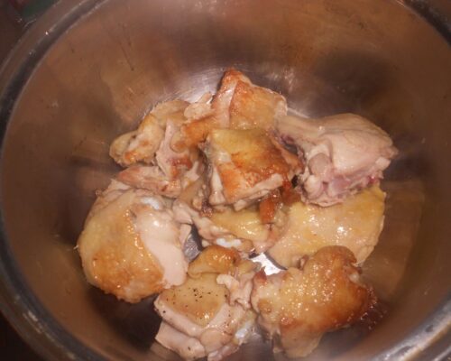 Жареные кусочки курицы