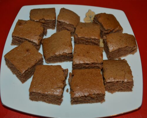 eggless chocolate cake slices