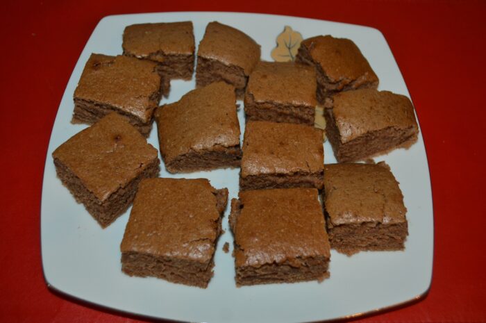 eggless chocolate cake slices