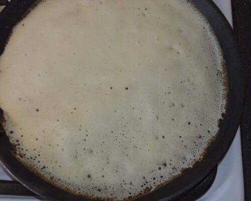 Жарьте по 10-15 секунд с одной стороны и с другой