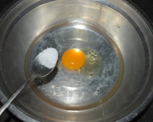 Add half a teaspoon of salt