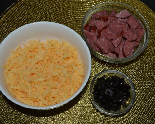 Prepare the ingredients you want to add to the pizza