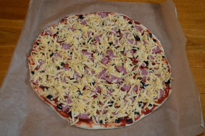 Sprinkle with grated cheese