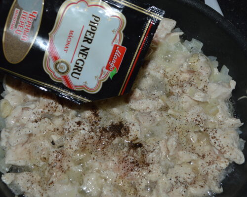 Sprinkle with ground black pepper