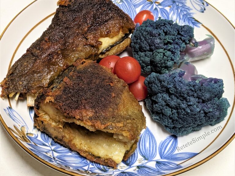 Fried Ide Fish with Vegetable Garnish