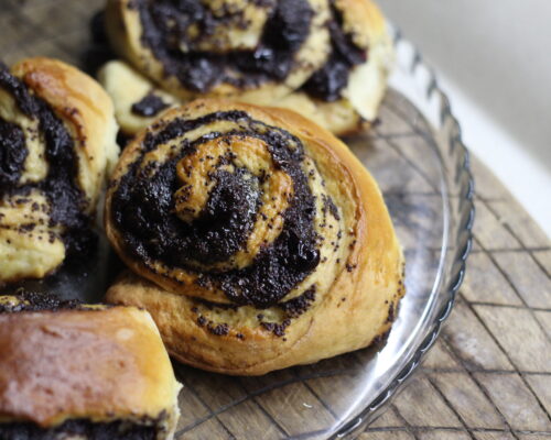 The delicious poppy seed rolls are ready