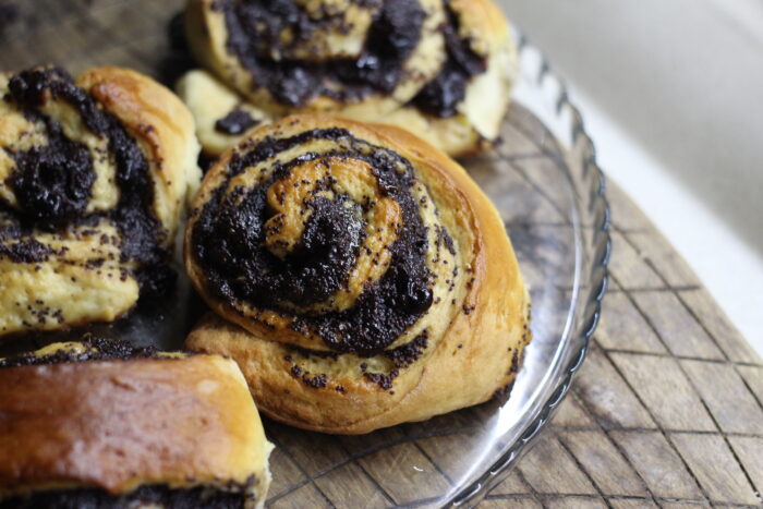 The delicious poppy seed rolls are ready