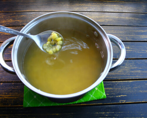 горох варят