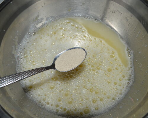 Add the dry yeast