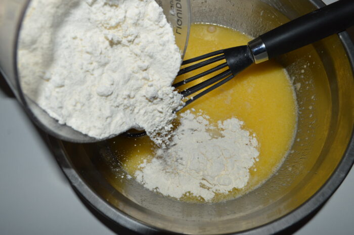 Gradually add the flour