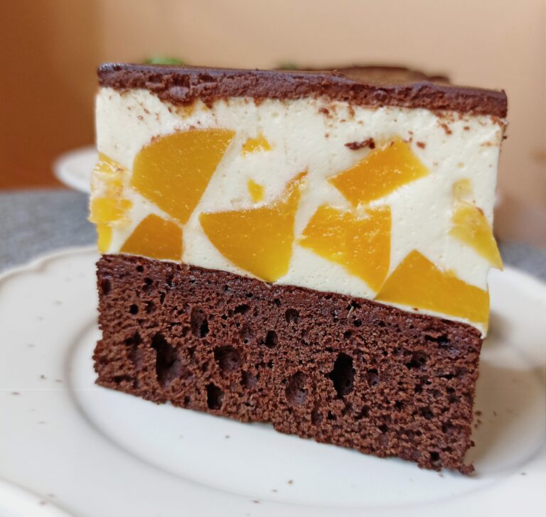 Peach and Chocolate Cake