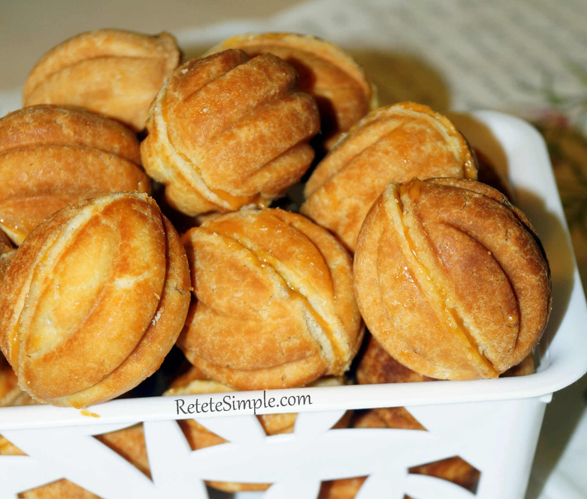 Russian Walnut Shaped Cookies Oreshki photo