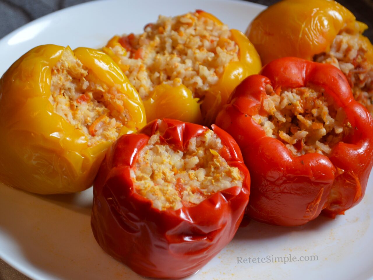 Stuffed Peppers with Minced Meat and Rice photo