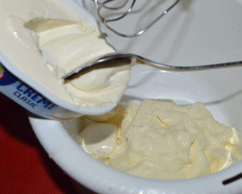 Add the cream cheese