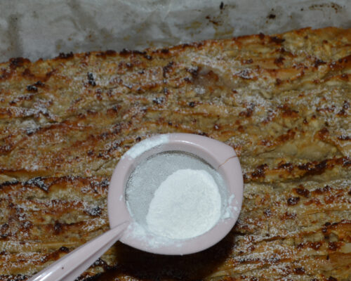 sprinkle with powdered sugar