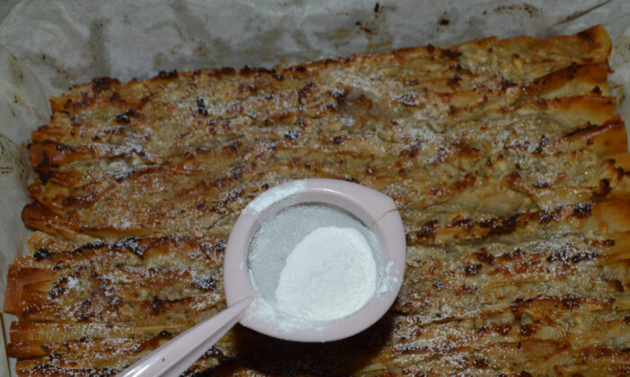 sprinkle with powdered sugar