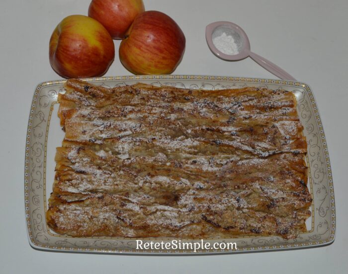 The apple pie is ready