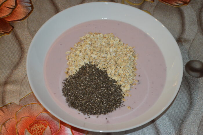 Add the chia seeds