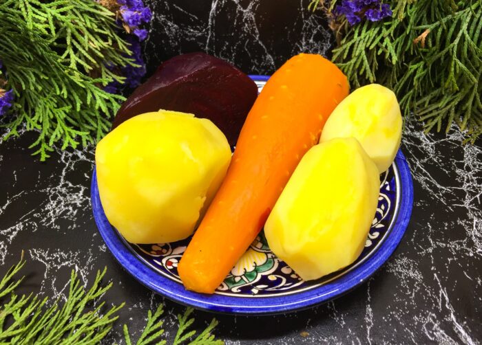 boil the vegetables separately