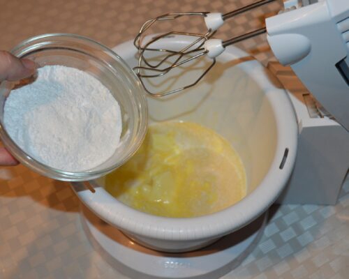 Add the powdered sugar