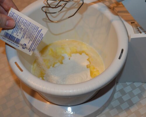 Add the vanilla sugar