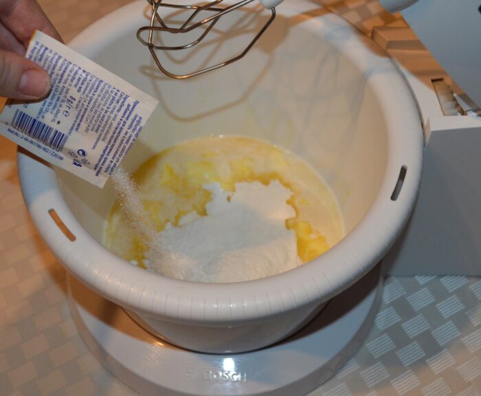 Add the vanilla sugar