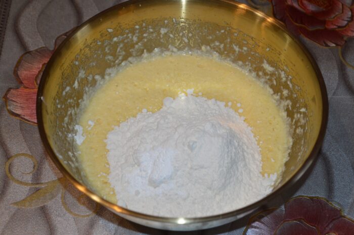 Add the flour