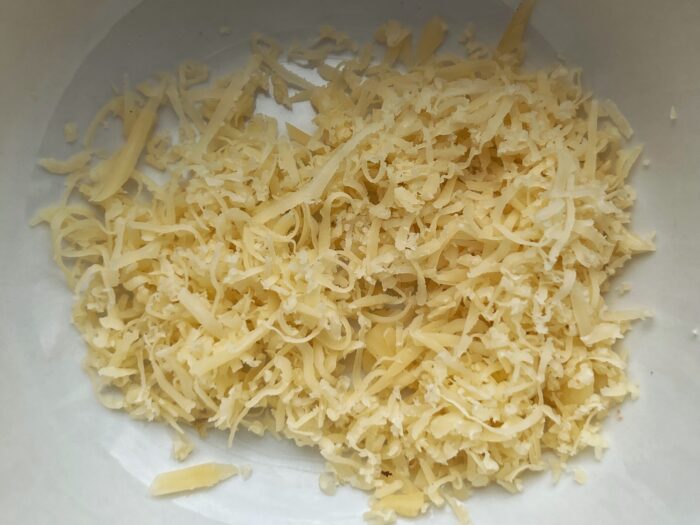 grate the cheese