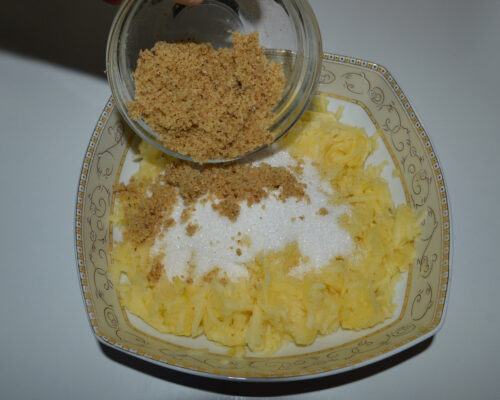 Add the chopped walnuts