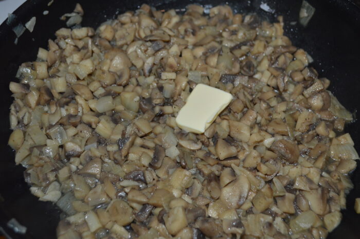 add a knob of butter