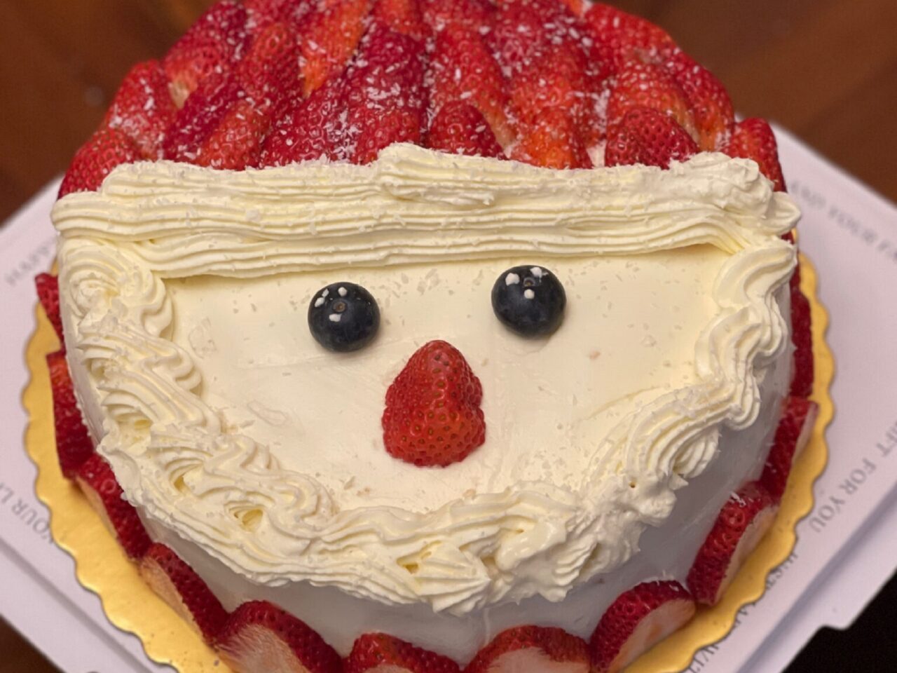 Festive Christmas Santa-Cake photo
