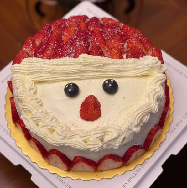 Festive Christmas Santa-Cake photo