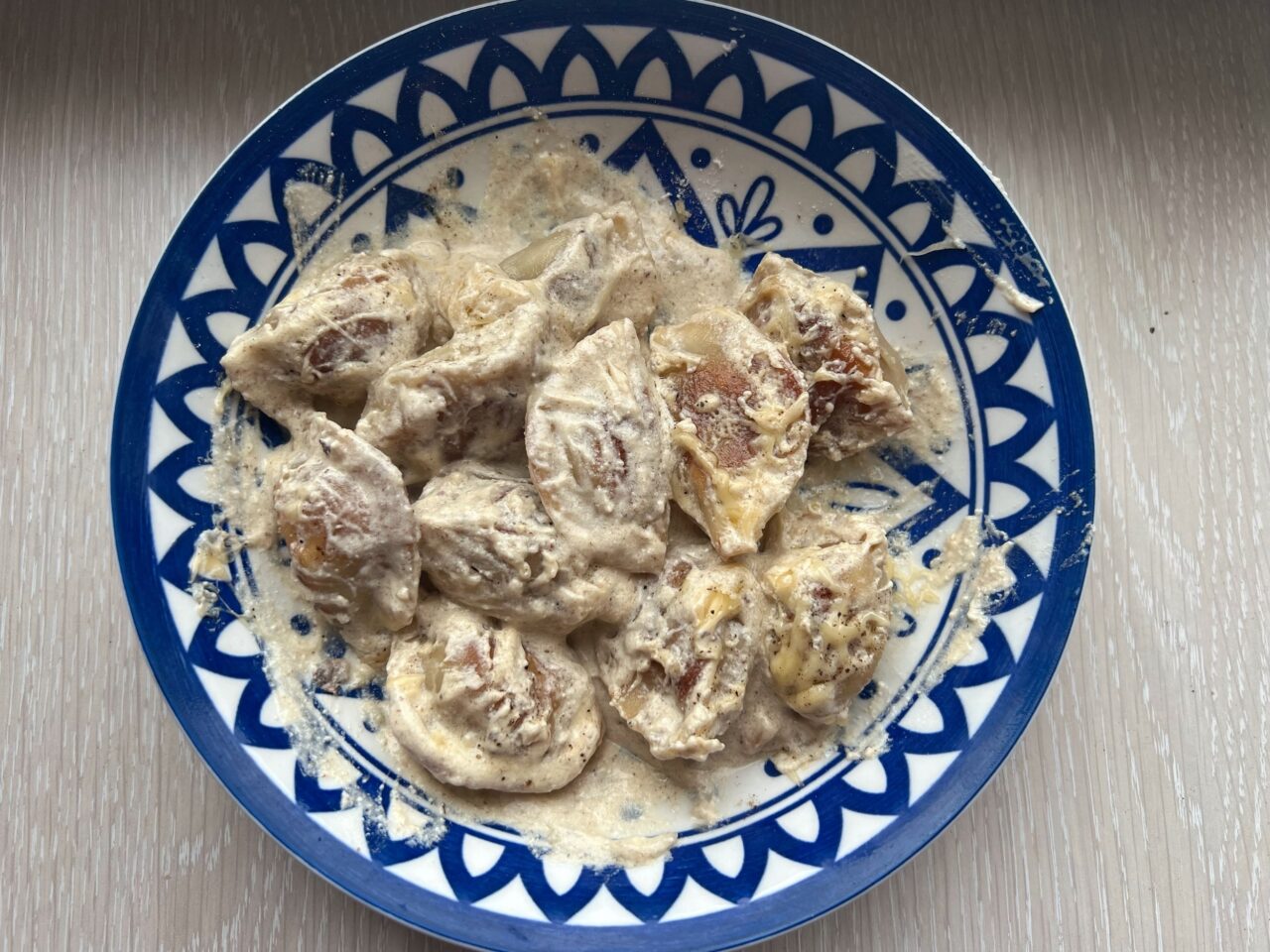 Fried Dumplings in Cream Sauce photo