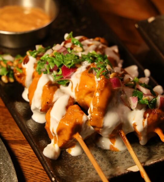 Grilled Honey-Glazed Chicken Skewers photo