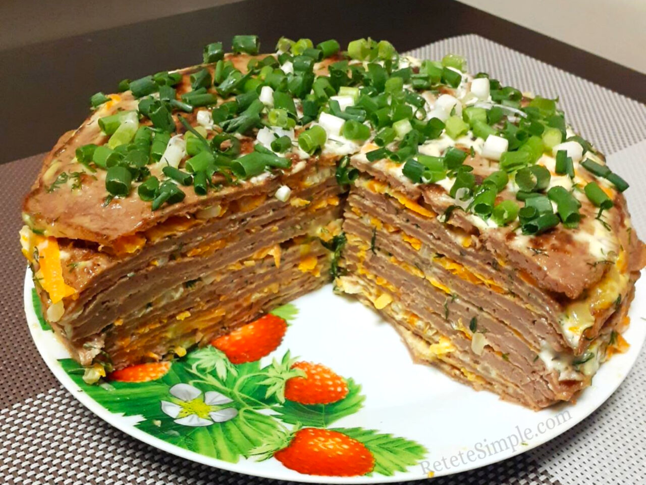 Savoury Chicken-Liver Layer Cake photo