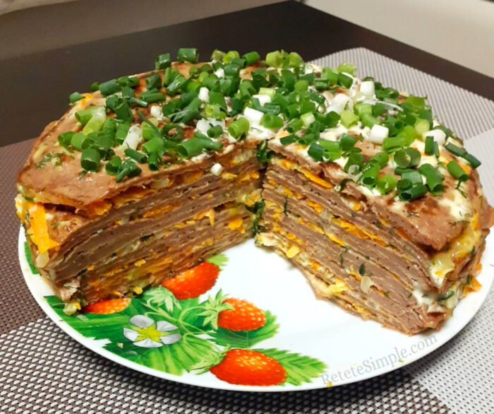 Savoury Chicken-Liver Layer Cake photo
