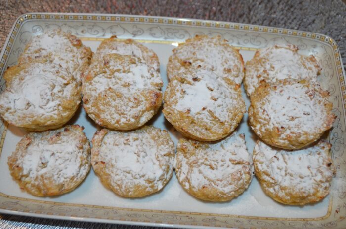 The banana and oat muffins are ready