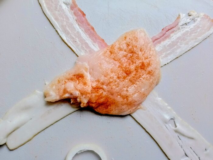 Puneti o felie de piept de pui